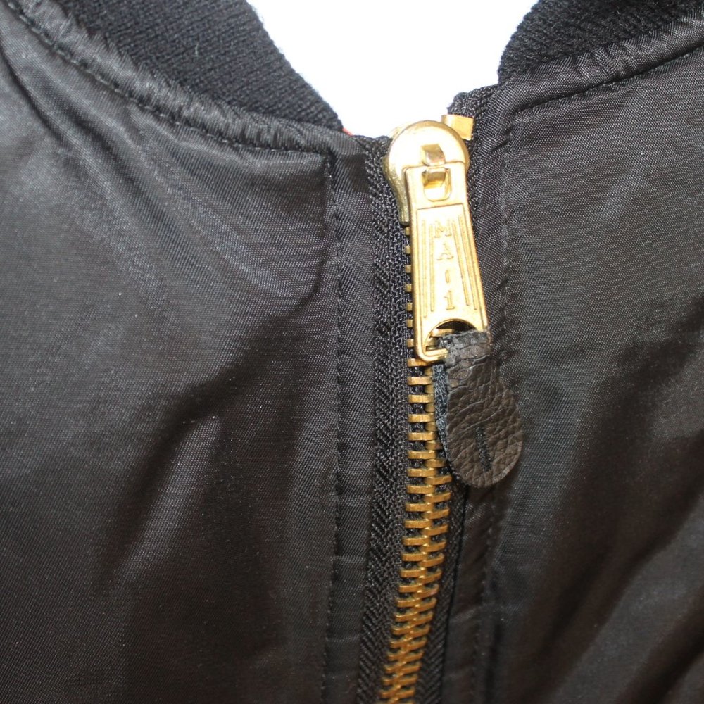 Rothco Reversible Intermediate Flyers Flight Bomber Jacket Mens 2XL Black USAF - Picture 7 of 13